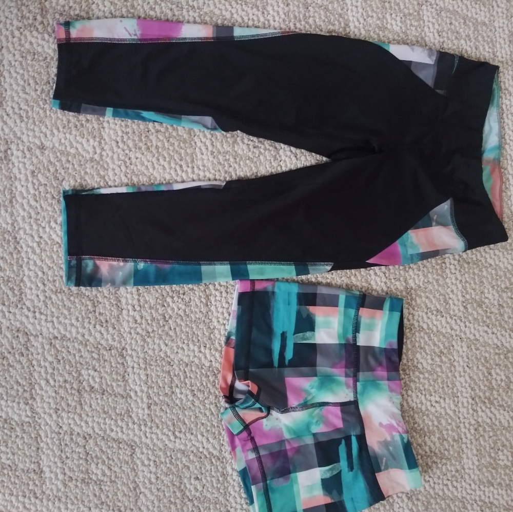Live love dream active capri and short set